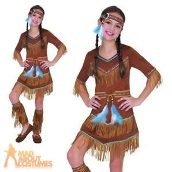 Girls Pocahontas Native American Costume