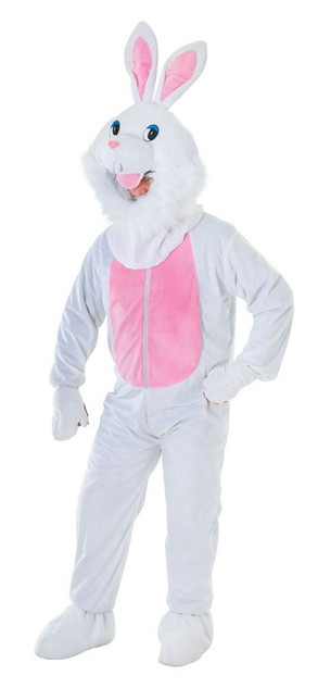 Adult Big Head Rabbit Costume One Size