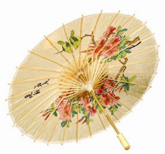Traditional Asian Bamboo Umbrella