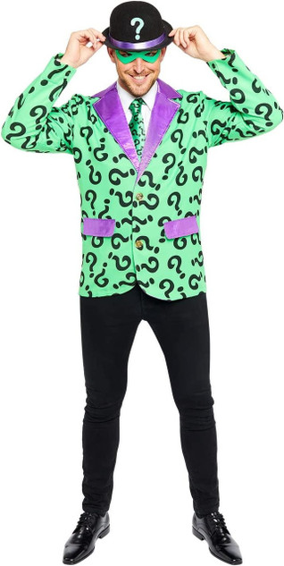 Mens Official DC The Riddler Costume