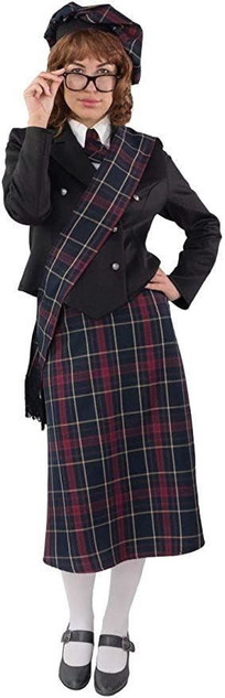 Ladies Deluxe Scottish Tartan Set