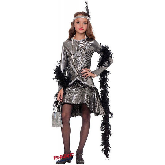 Girls Silver Flapper