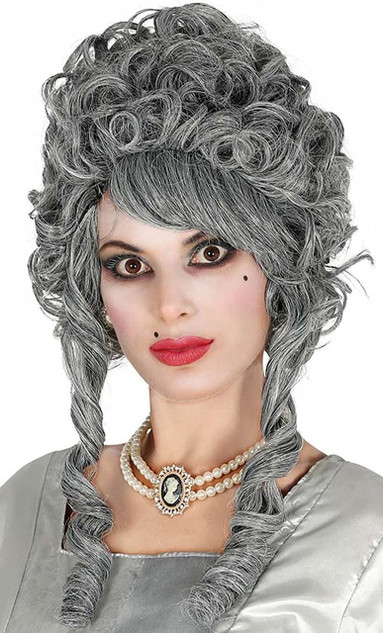 Ladies Grey Renaissance Wig