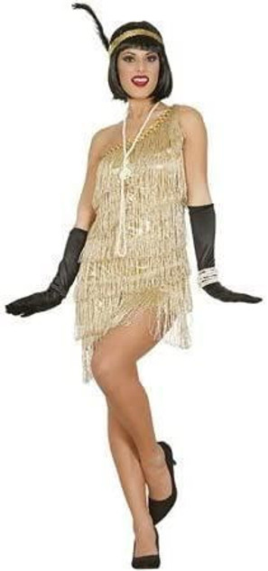 Ladies Gold Flapper