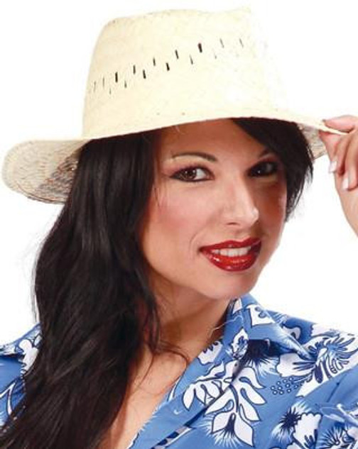 Adult Straw Boater Hat