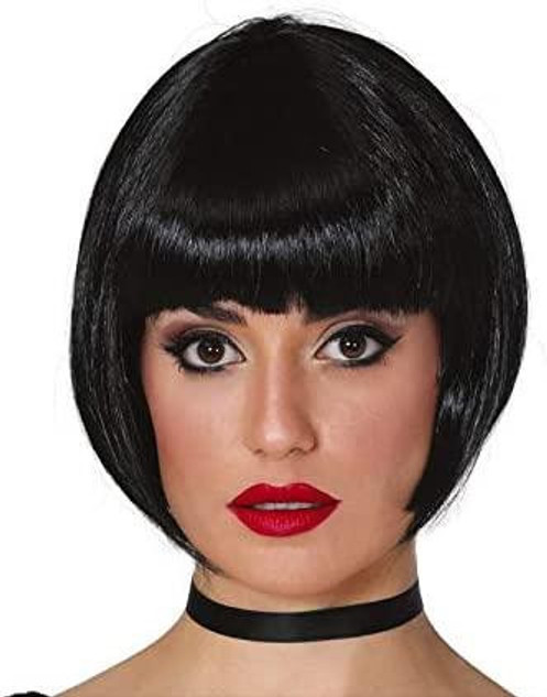 Ladies Black Short Wig