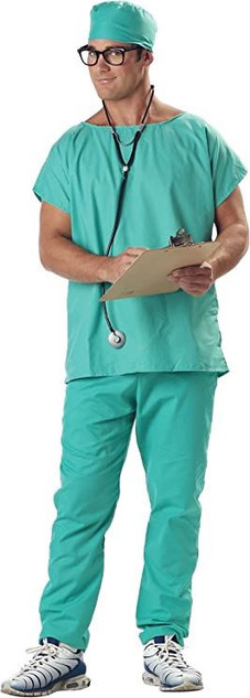 Adult Doctors Scrubs Costume