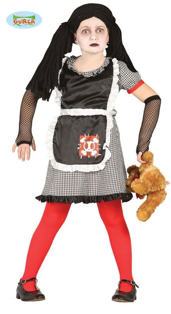 Girls Evil Doll Costume