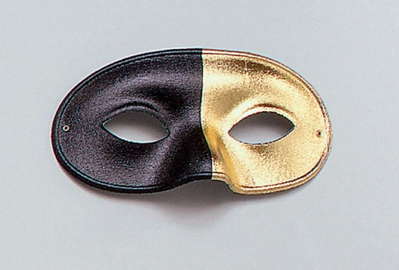 Minimalist Black and Gold Eye Mask