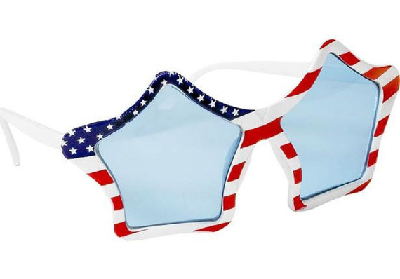 Adults USA Fancy Dress Glasses