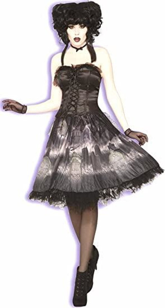 Cemetery Doll Dress Costume | For Women | Black One Size