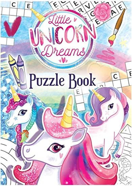 1 x MINI Unicorn Fun Children's Kids Activity Colouring Puzzle Book