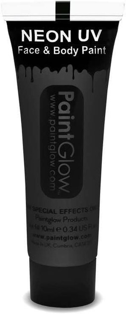 Neon UV Face & Body Paint, Black, 13ml