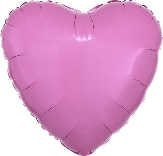 17" Metallic Pink Heart