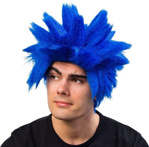 Blue Dragon Fighter Cosplay Wig