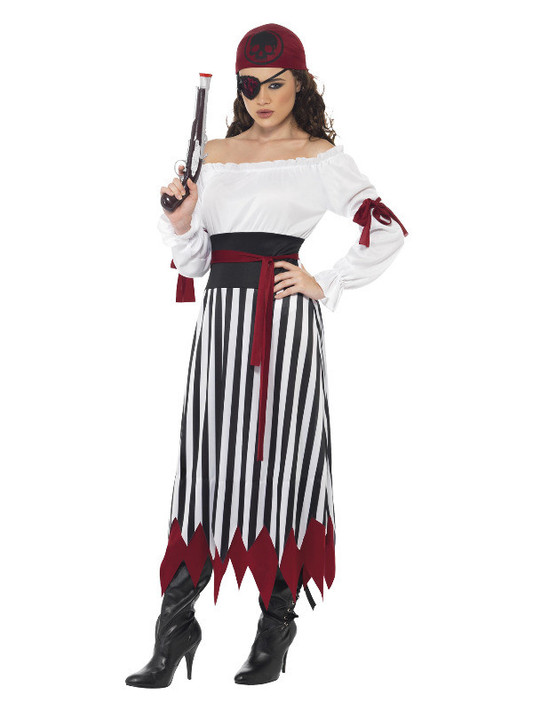 Pirate Lady Costume, Black & White