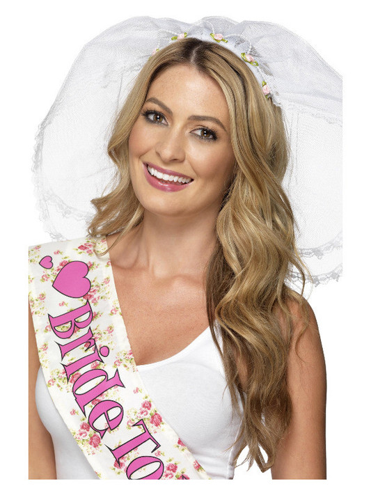 Hen Night Veil, White