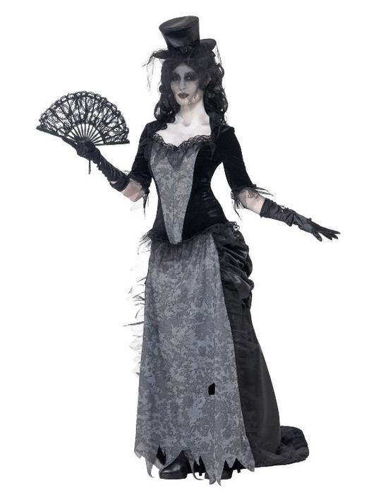 Ghost Town Black Widow Costume, Grey