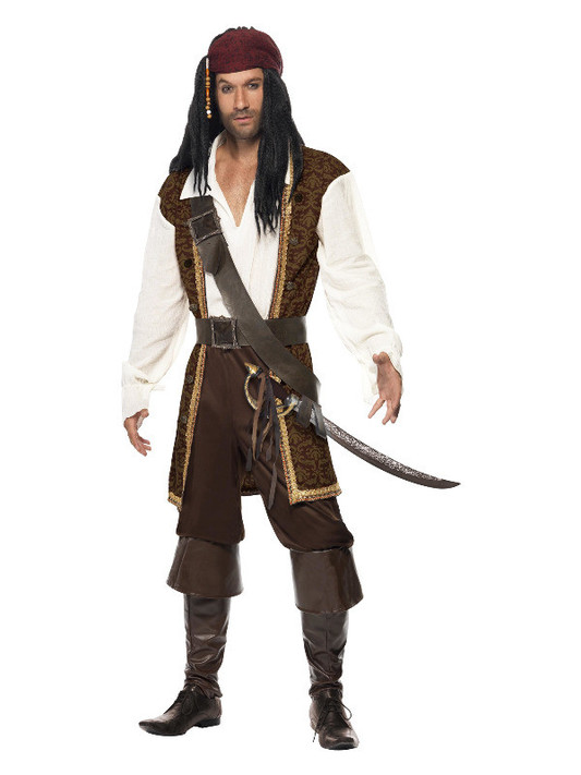 High Seas Pirate Costume, Brown