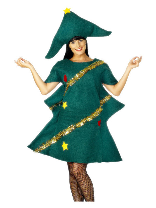 Christmas Tree Costume, Green, Adult