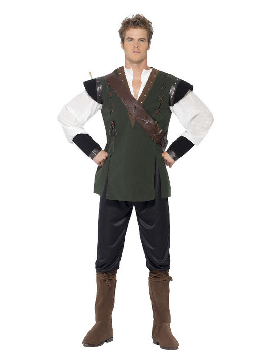 Robin Hood Costume, Green, Adult