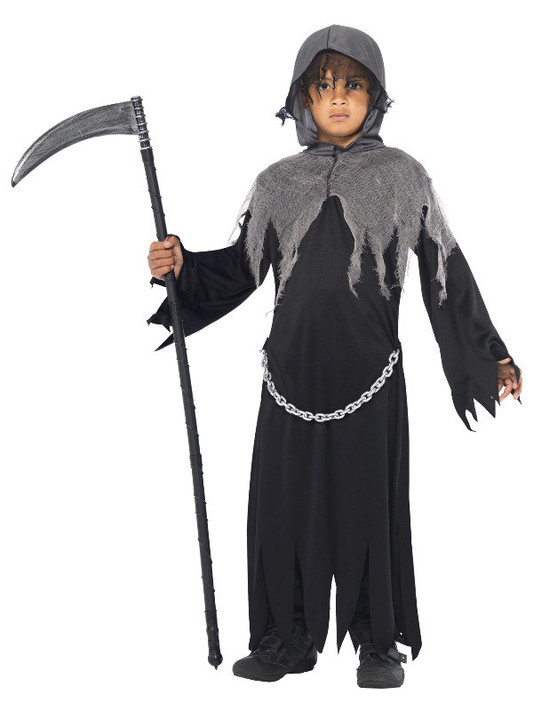 Grim Reaper Costume, Black, Child