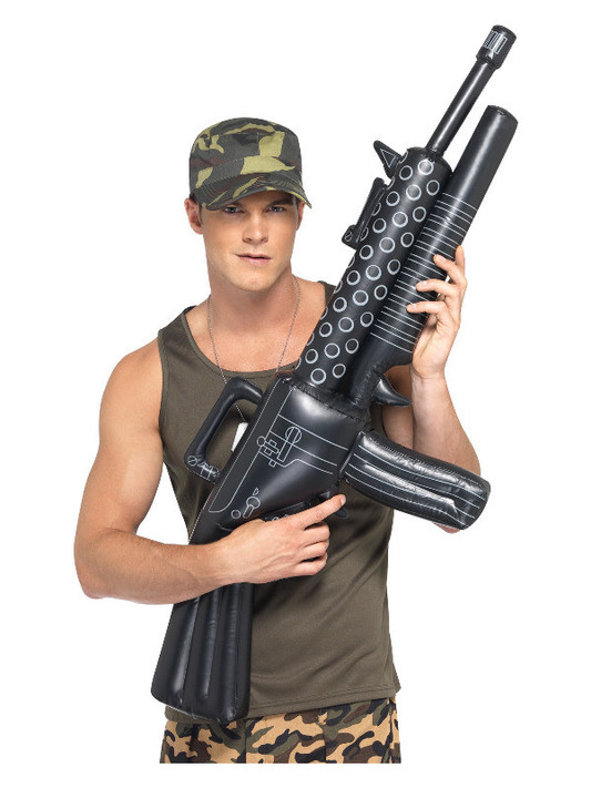 Inflatable Machine Gun, Black