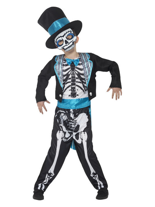 Day of the Dead Groom Costume, Black