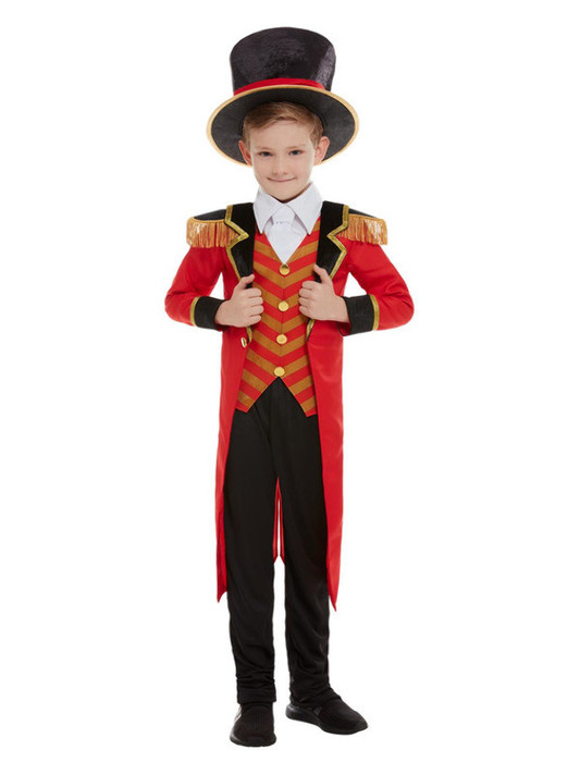 Deluxe Ringmaster Costume, Red, Childs