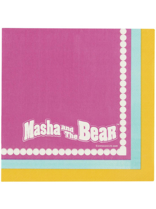 Masha and the Bear Tableware Party Napkins x16