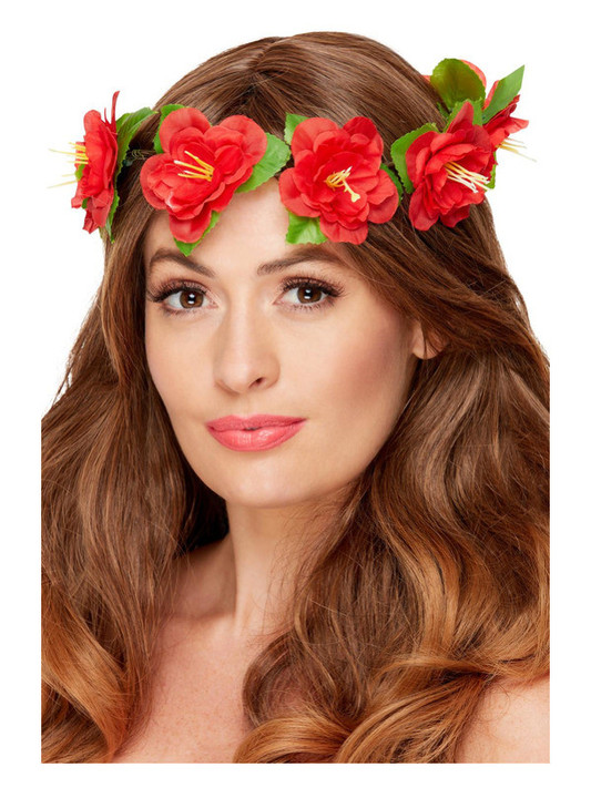 Hawaiian Flower Crown, Red