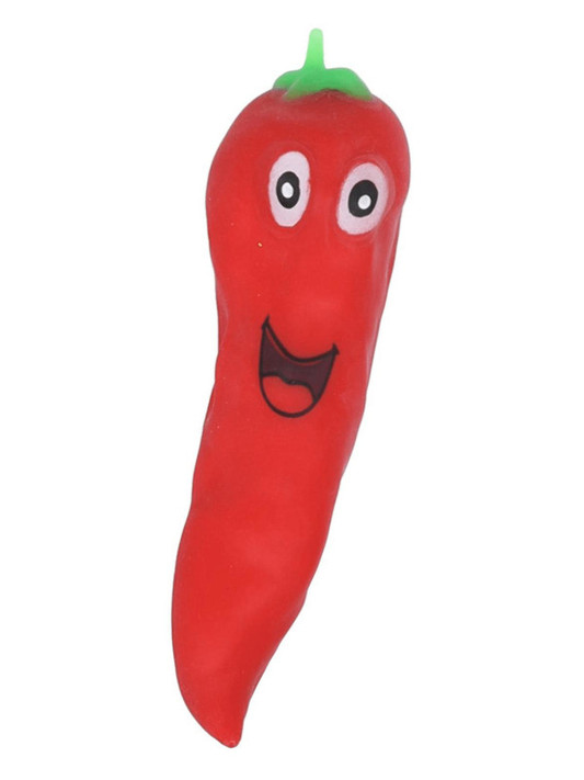 Chilli Pepper Squishy Stretchy Toy, 12pcs