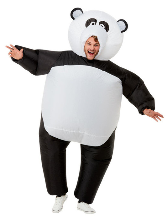 Inflatable Giant Panda Costume, Black & White