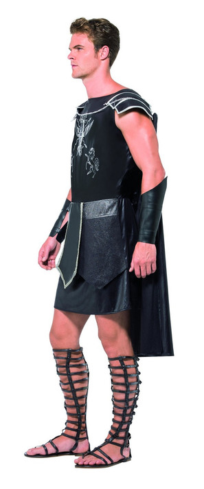 Male Dark Gladiator Costume, Black