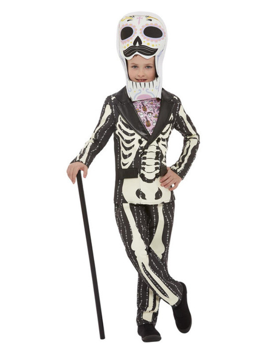 Deluxe DOTD Senor Costume, Pink & Black