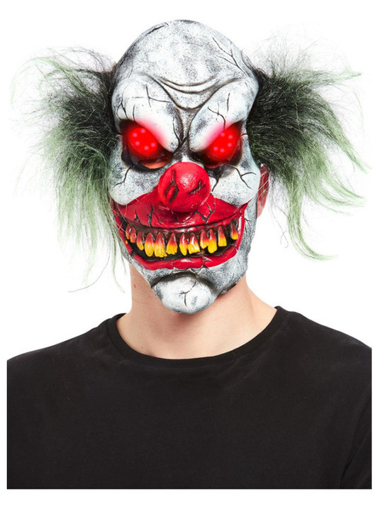Evil Clown Half Mask, Latex