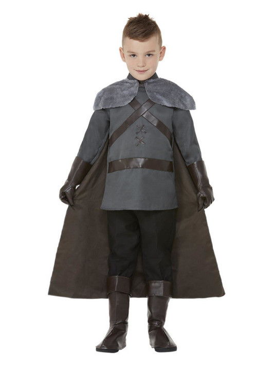 Deluxe Medieval Lord Costume, Grey, Child