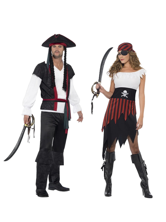 Pirate and Wench Couples Costumes