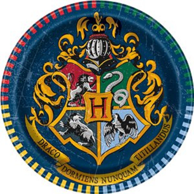 Harry Potter Party Plates - 17 Cm