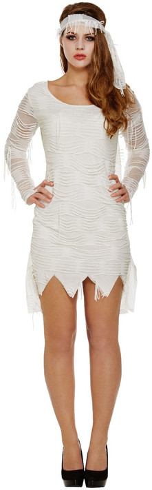 Ladies Egyptian Mummy Fancy Dress Costume