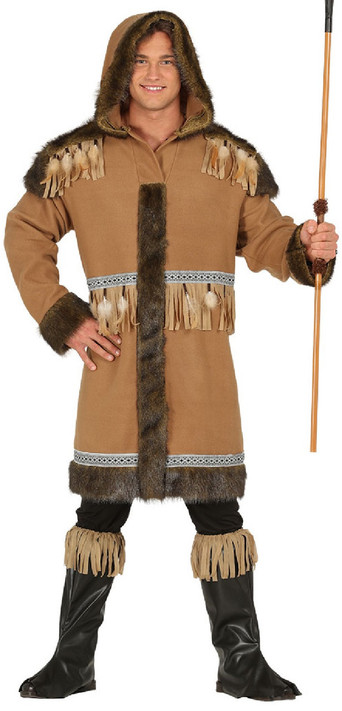 Mens Deluxe Eskimo Fancy Dress Costume