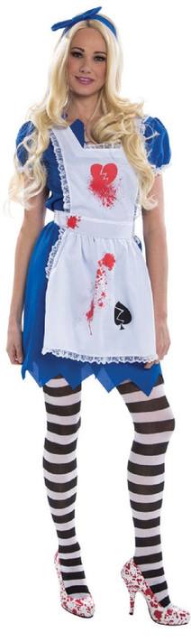 Ladies Dead Alice Fancy Dress Costume