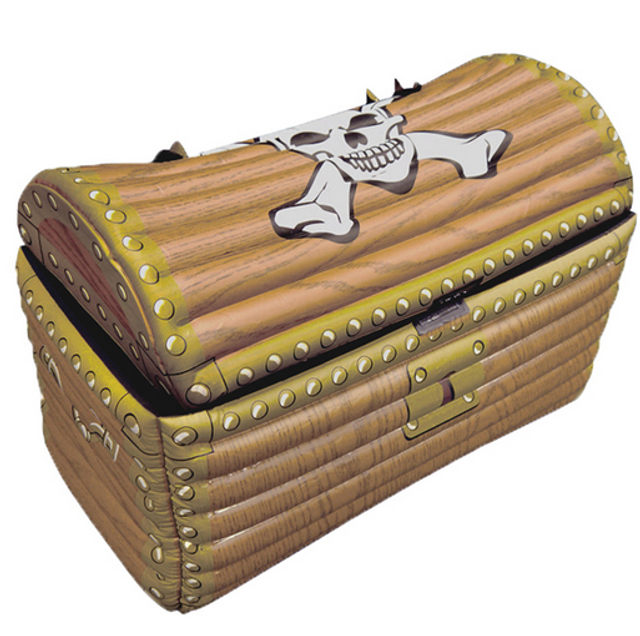 Inflatable Pirate Chest Party Prop