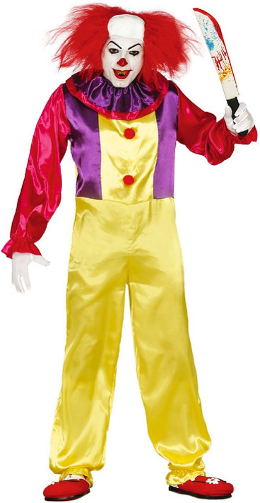 Mens Killer Clown Fancy Dress Costume 1