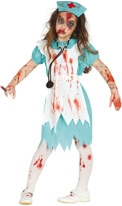 Girls Horror Nurse Fancy Dress Costume