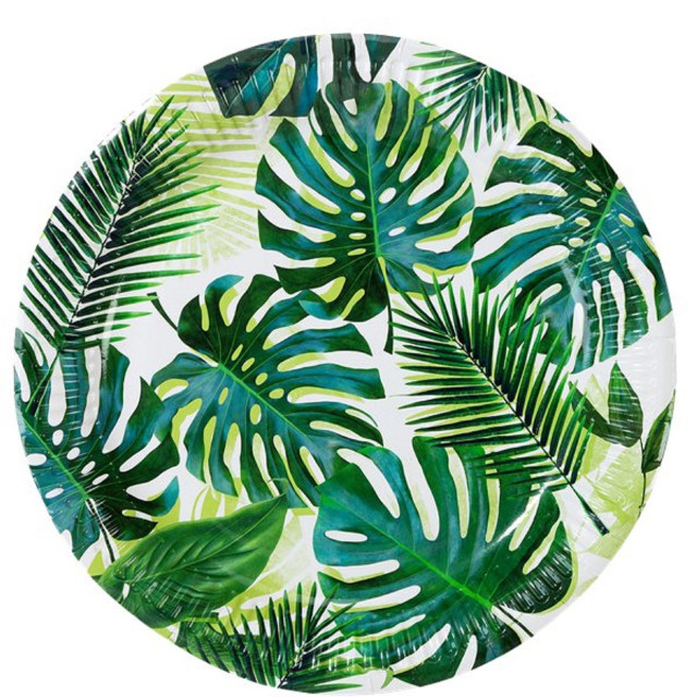 Tropical Palm Party Plates