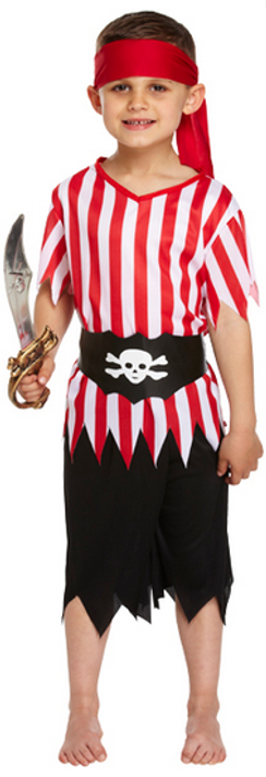 Boys Pirate Fancy Dress Costume 3
