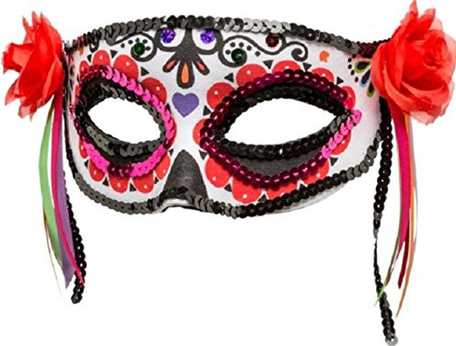 Ladies Floral Day Of The Dead Eye Mask