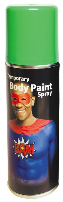 Adults Green Body Spray Fancy Dress Make Up