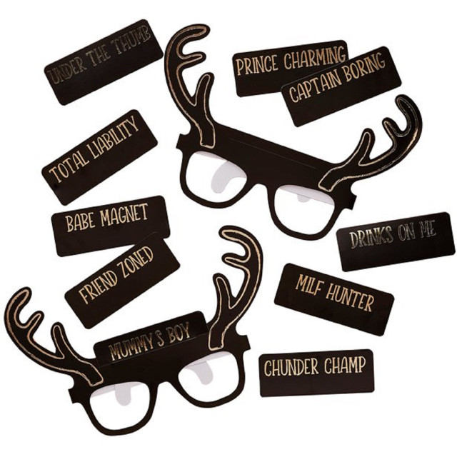 Stag Party Novelty Glasses Pack